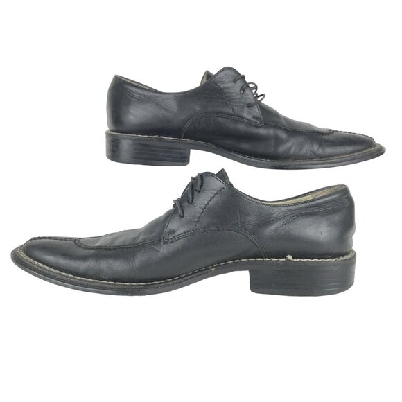 ZARA Mens US 10 Euro 43 Black Leather Dress Shoes Cap Toe Made in Spain Formal main image 7